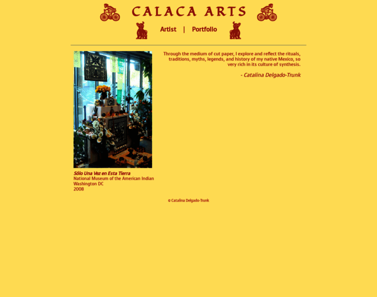 Calaca-arts.com thumbnail