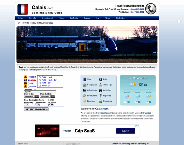 Calais.com thumbnail