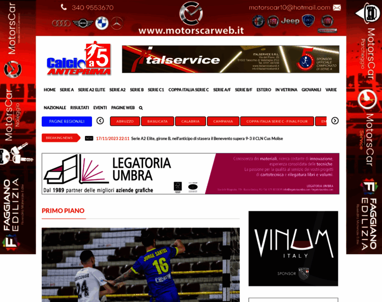 Calcioa5anteprima.com thumbnail