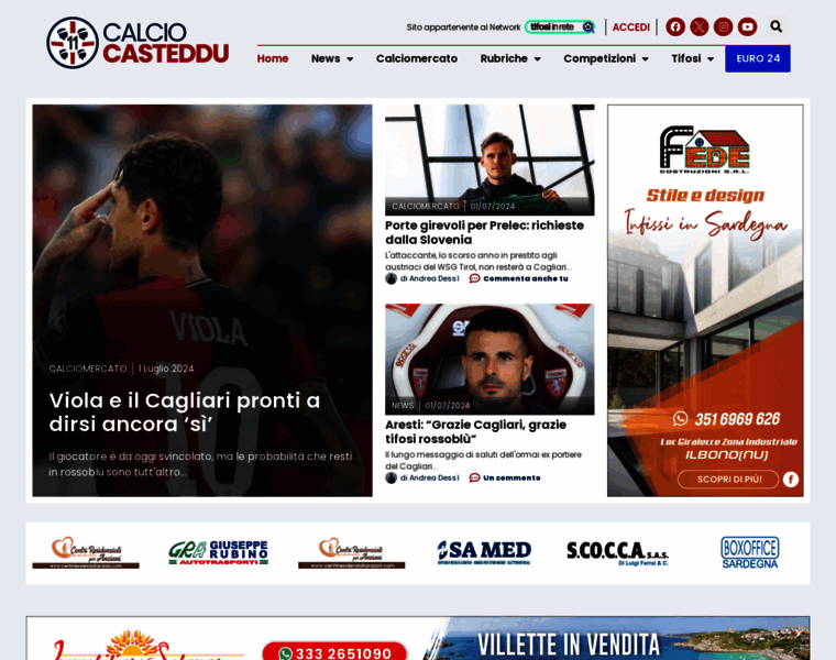 Calciocasteddu.it thumbnail