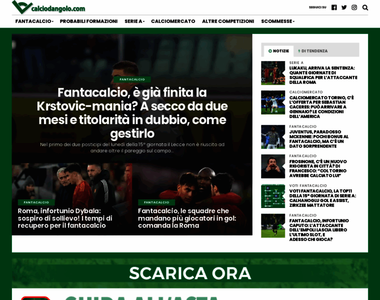 Calciodangolo.com thumbnail