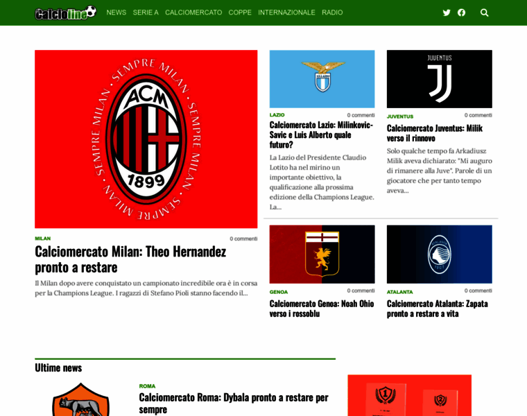 Calcioline.com thumbnail