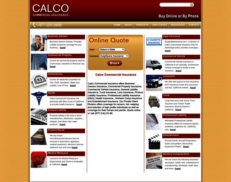Calcocommercialinsurance.com thumbnail