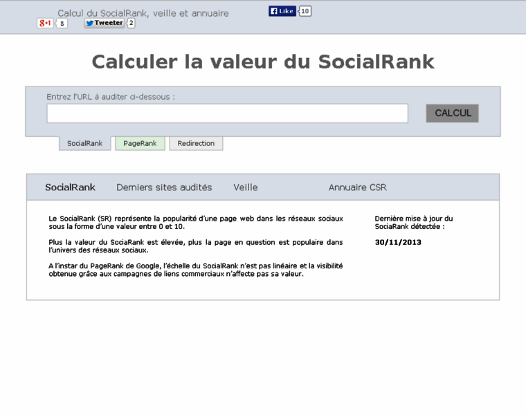 Calcul-socialrank.fr thumbnail