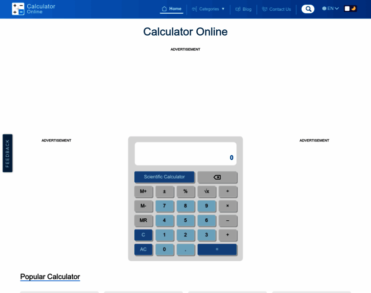 Calculator-online.net thumbnail