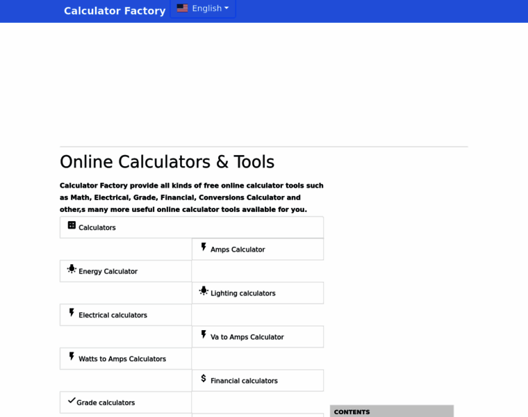 Calculatorfactory.com thumbnail