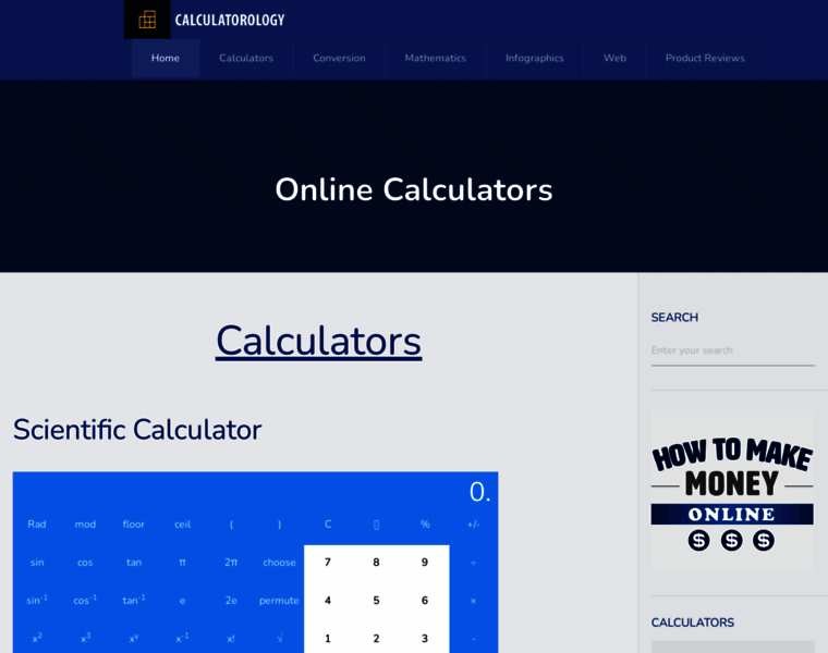 Calculatorology.com thumbnail