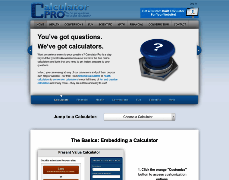 Calculatorpro.com thumbnail