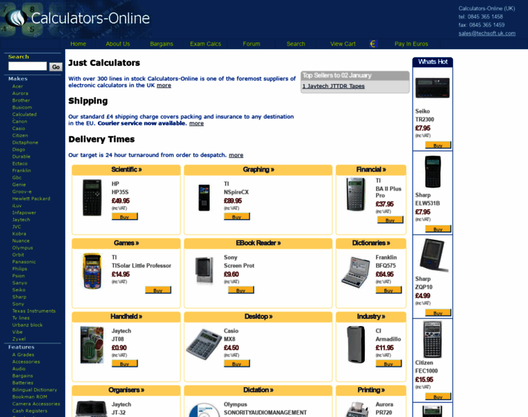 Calculators-online.co.uk thumbnail