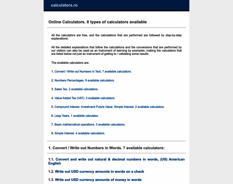 Calculators.ro thumbnail Calculators.ro thumbnail