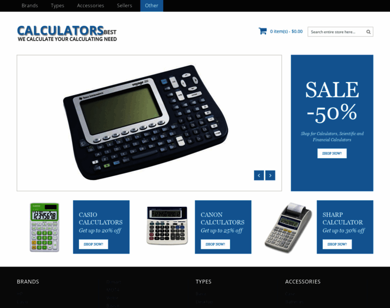 Calculatorsbest.com thumbnail