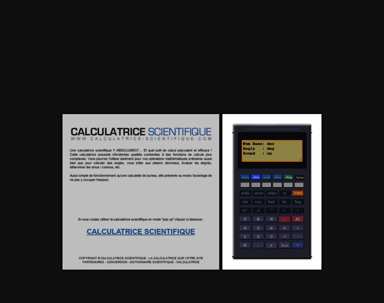 Calculatrice-scientifique.com thumbnail
