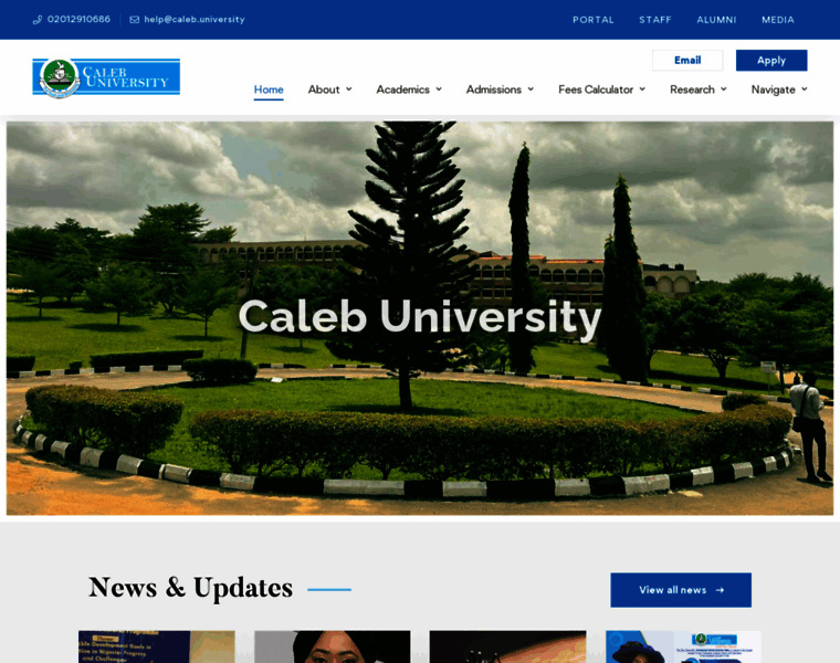 Calebuniversity.edu.ng thumbnail