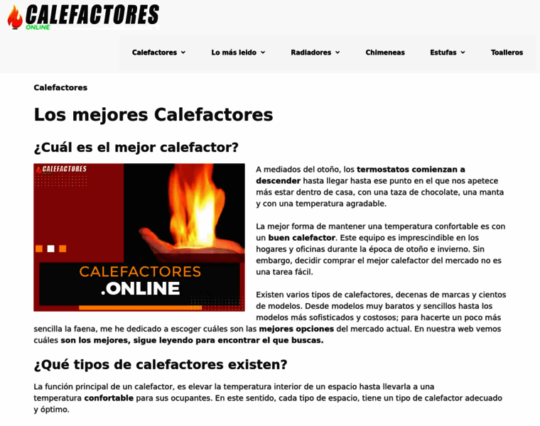 Calefactores.online thumbnail