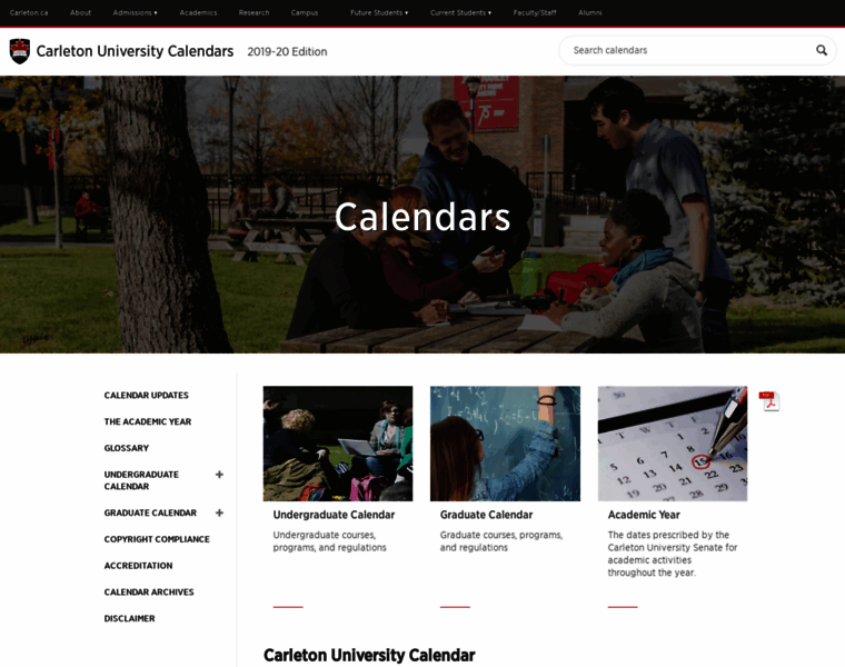 Calendar.carleton.ca thumbnail