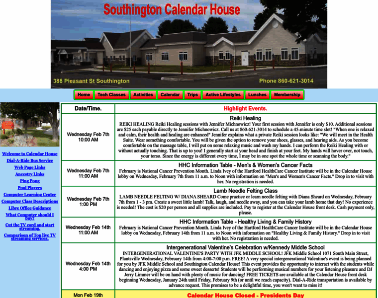 Calendarhouse.org thumbnail