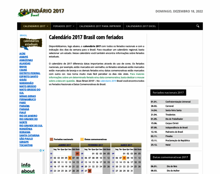 Calendario2017brasil.com.br thumbnail
