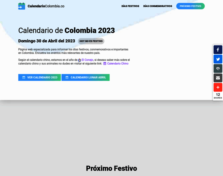Calendariocolombia.co thumbnail