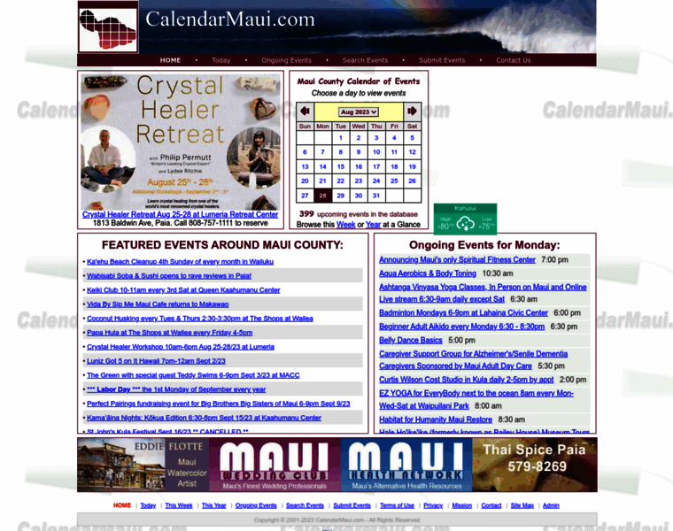 Calendarmaui.com thumbnail Calendarmaui.com thumbnail