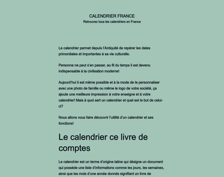 Calendrier-france.fr thumbnail