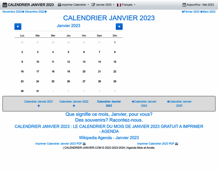 Calendrier-janvier.com thumbnail