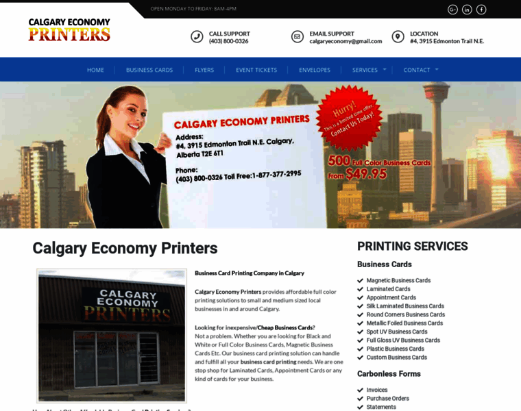 Calgaryeconomyprinters.com thumbnail