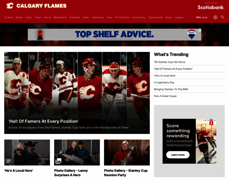 Calgaryflames.com thumbnail