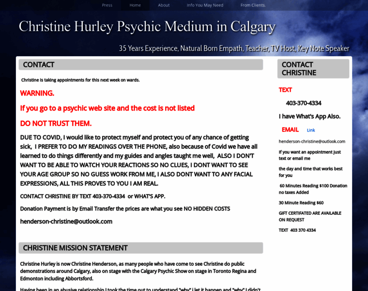 Calgarysbestpsychic.com thumbnail