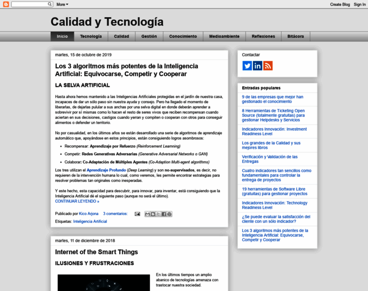 Calidadytecnologia.com thumbnail