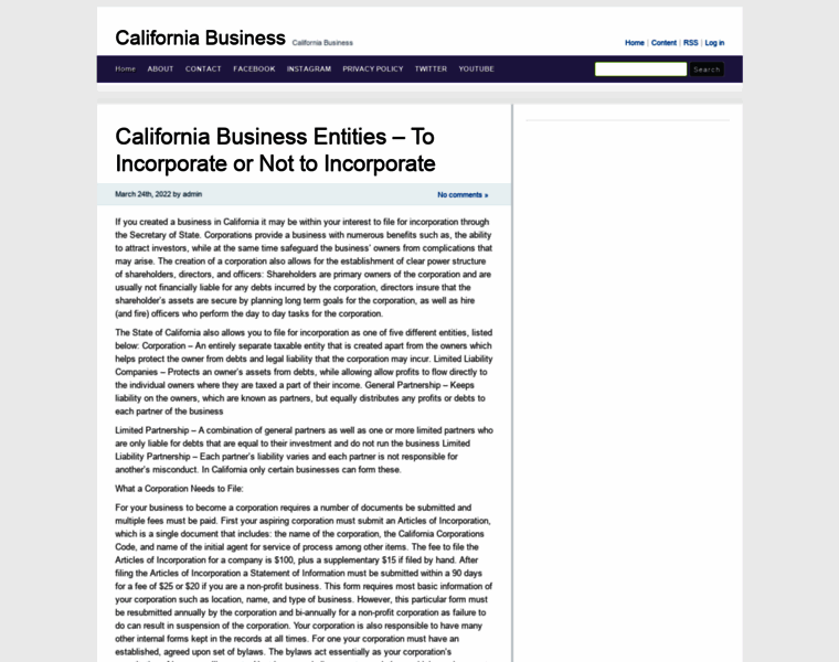 Californiabusiness.info thumbnail