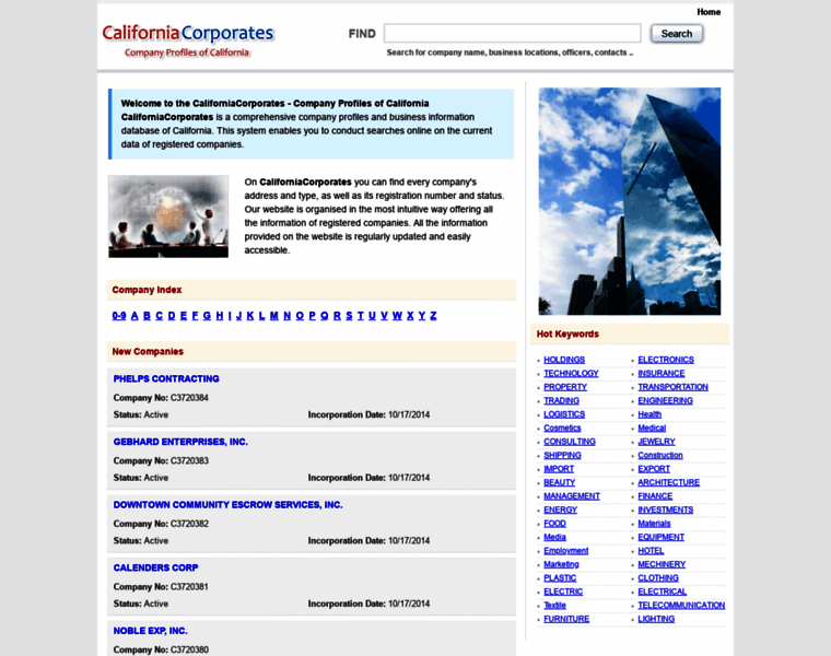 Californiacorporates.com thumbnail