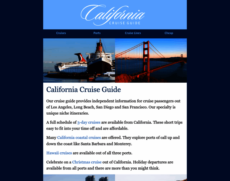 Californiacruiseguide.com thumbnail