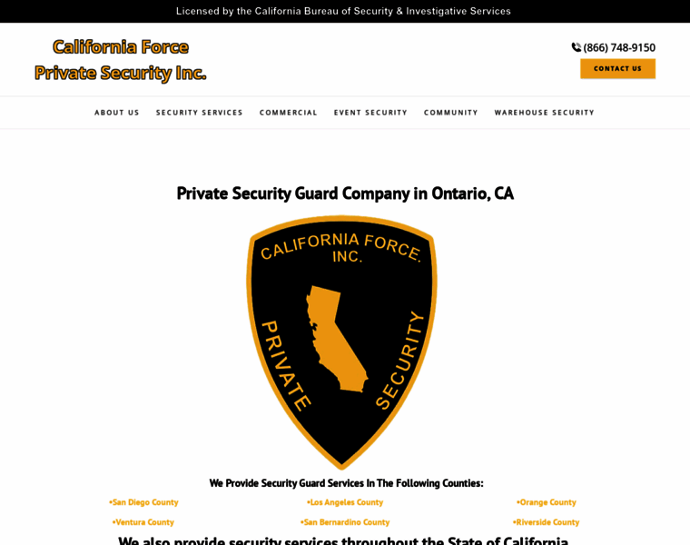 Californiaforceprivatesecurityinc.com thumbnail