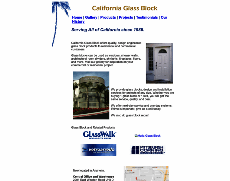 Californiaglassblock.com thumbnail