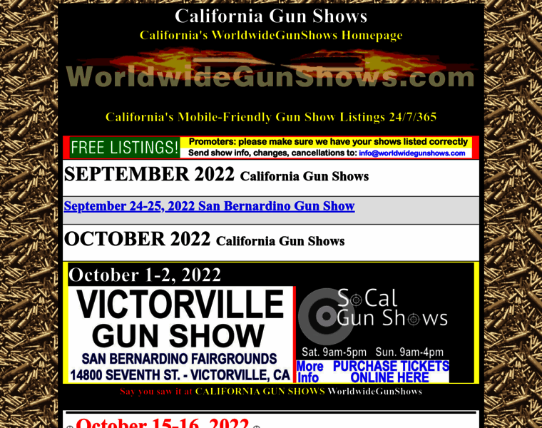 Californiagunshows.net thumbnail