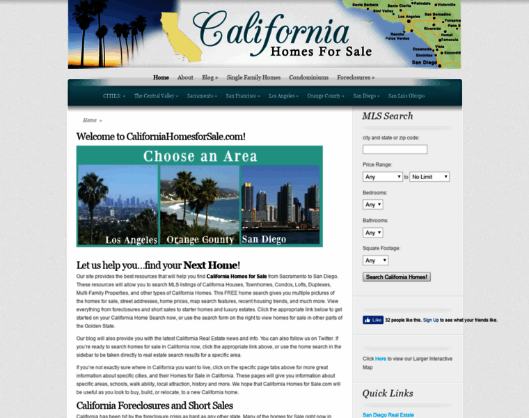 Californiahomesforsale.com thumbnail