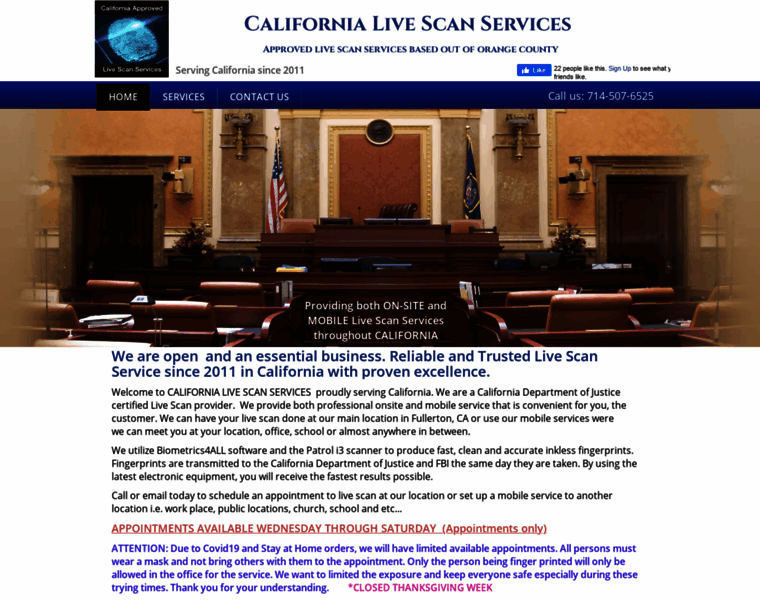 Californialivescanservices.com thumbnail