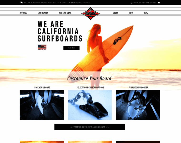 Californiasurfboards.com thumbnail