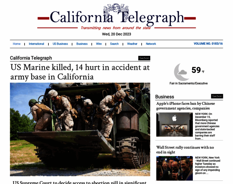 Californiatelegraph.com thumbnail