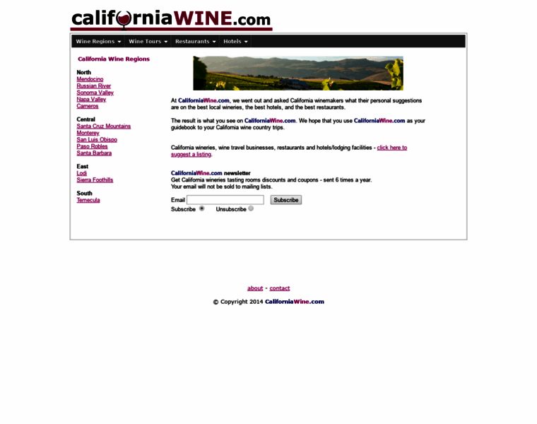 Californiawine.com thumbnail