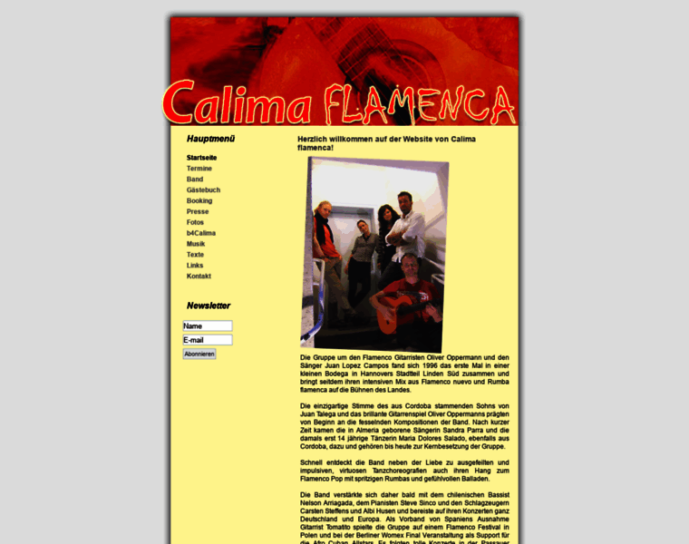 Calima-flamenca.de thumbnail