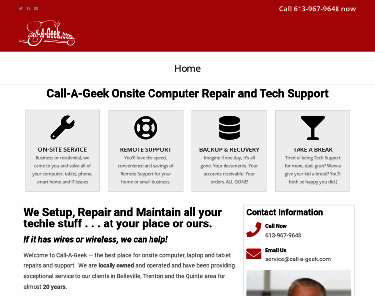 Call-a-geek.com thumbnail