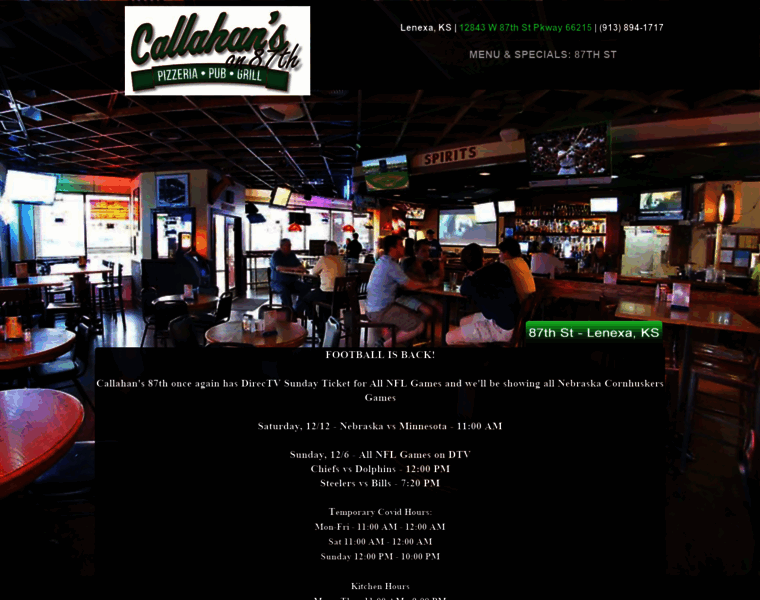 Callahans87th.com thumbnail
