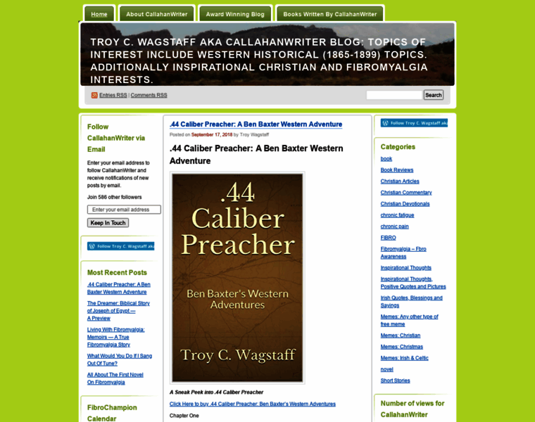 Callahanwriter.com thumbnail