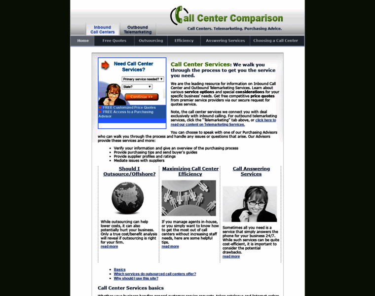 Callcenterscomparison.com thumbnail