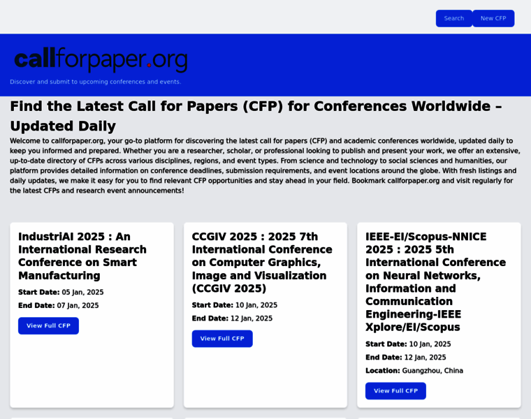 Callforpaper.org thumbnail