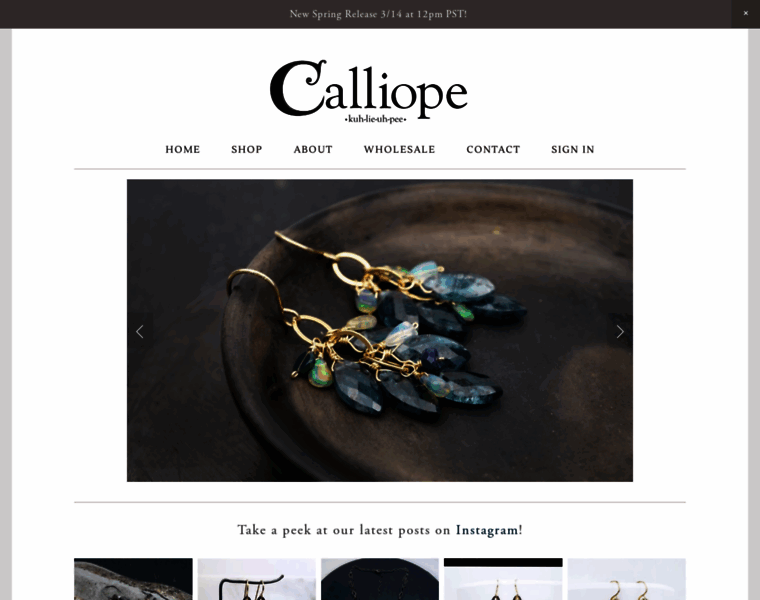 Calliope-jewelry.com thumbnail