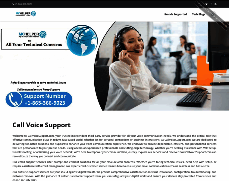 Callvoicesupport.com thumbnail