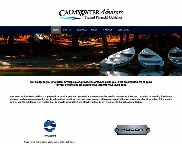 Calmwateradvisors.com thumbnail
