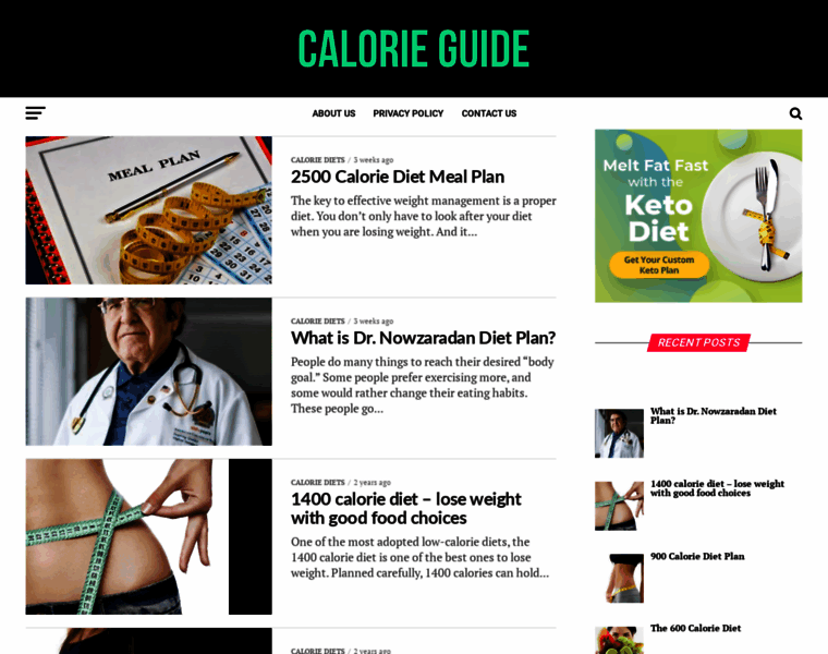Calorieguide.org thumbnail
